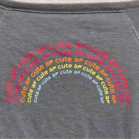 NWT Fabletics Isabel Cute AF Pullover Gray Wide Sleeve Terry Sweatshirt XS - Picture 6 of 8